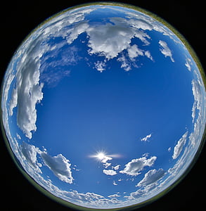 céu azul, nuvem, todos os, sol, Mongólia, cabo rígido inteligente, nuvem - céu