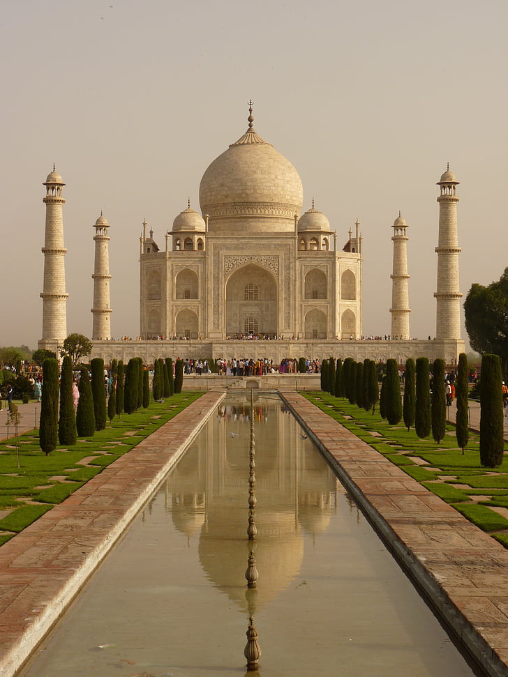 Mausoleum, Agra, ernstige moskee, India, het platform, Perzisch-het platform, gebouw