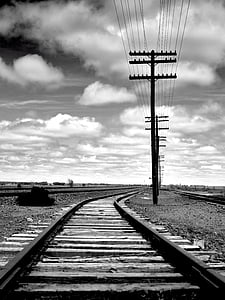 ferroviário, via férrea, faixa, estrada de ferro, férreas, cama de faixa, trilhos ferroviários