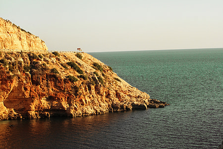 Turquía, Mediterráneo, vacaciones, agua, Costa, carretera de la costa, roca