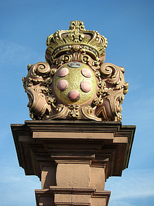 Schwetzingen, Schlossgarten, Parcul, Castelul, Parcul castelului, pilon