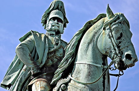 Kejsar Vilhelm i, Kejsar Vilhelm i monument, monumentet, staty, Reiter, Rhen, Köln