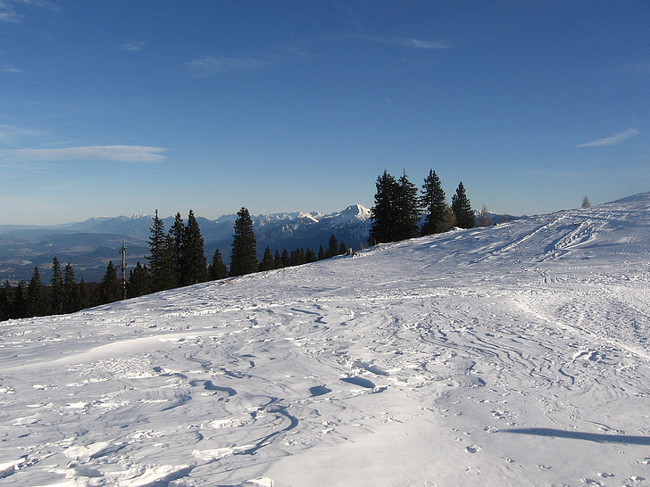 vintrig, Winter forest, snö, vinter, Kärnten, Dobratsch, Karawanken