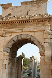 Turkija, Efesas, raštu, orientyras, kultūra, griuvėsiai, senas