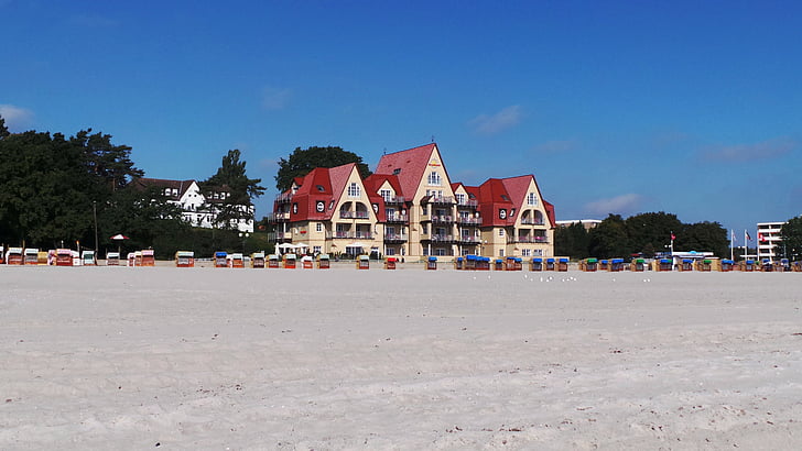 Grömitz, παραλία, καφέ, Παραθαλάσσιο, το θέρετρο, το ξενοδοχείο, διακοπές