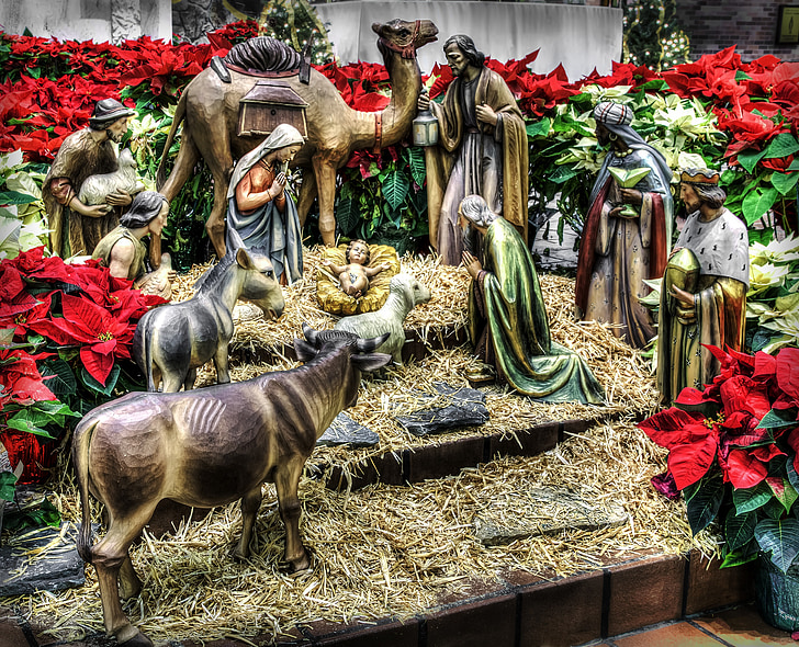nativity, manger, christmas, jesus, religion, birth, christ