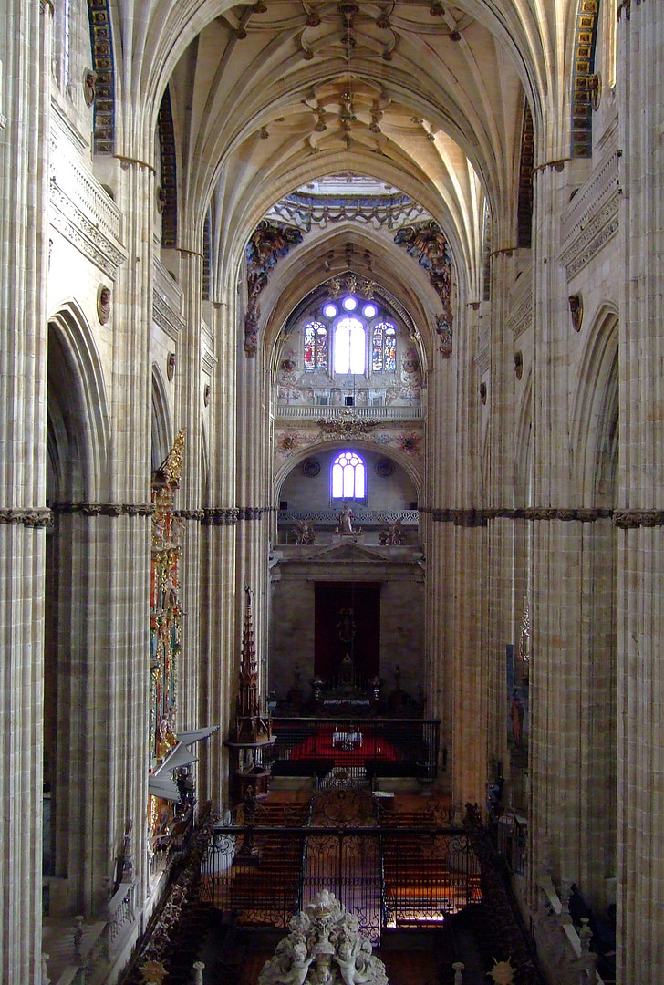 Salamanca, Spania, katedralen, innsiden, arkitektur, kirke