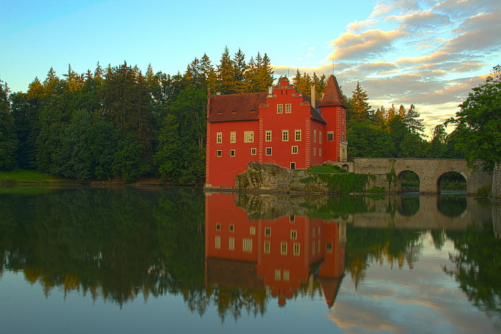 castle, červená lhota, czech republic, monument, the water lock, south bohemia, things to do