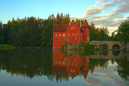 Castelul, Červená lhota, Republica Cehă, Monumentul, apei de blocare, sudul Boemiei, lucruri de facut