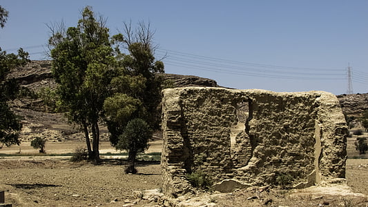 Ciprus, Ayios sozomenos, falu, elhagyott, kihalt, régi, építészet