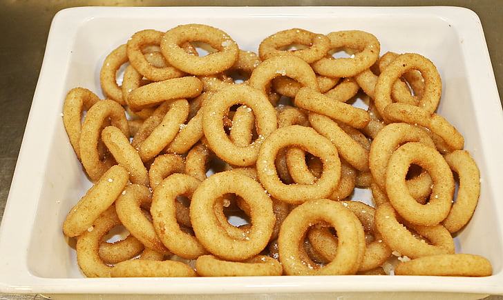 onion rings, breaded, deep-fried, accessories, garnish, dining, food