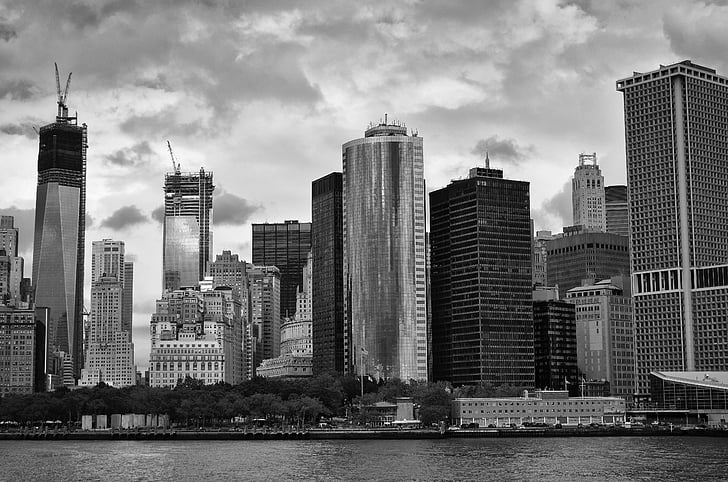 New york, stad, gebouw, toren, het platform, stedelijke, Manhattan