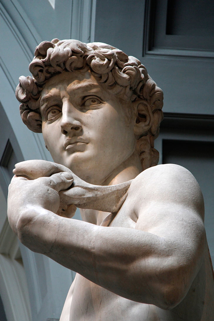 David, Michelangelo, Firence, kiparstvo, Italija, marmor, telo