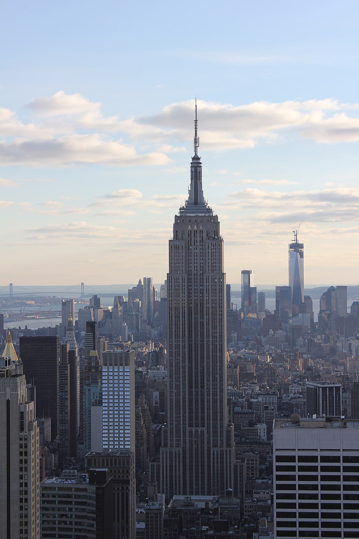 Empire state building, New York-i, New york city, Manhattan, Midtown, városi, Amerikai