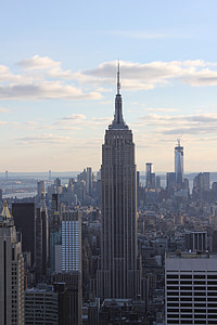 Empire state building, New york, New york city, Manhattan, Midtown, městský, Amerika