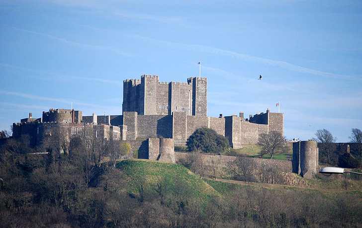 Dover, Schloss, Festung, historische, Architektur, Gebäude, Wahrzeichen