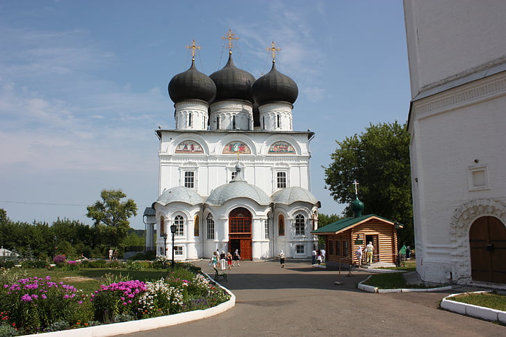 Venäjä, Kazan, raifovsky luostari, Tatarstanin, kirkko, kesällä, arkkitehtuuri