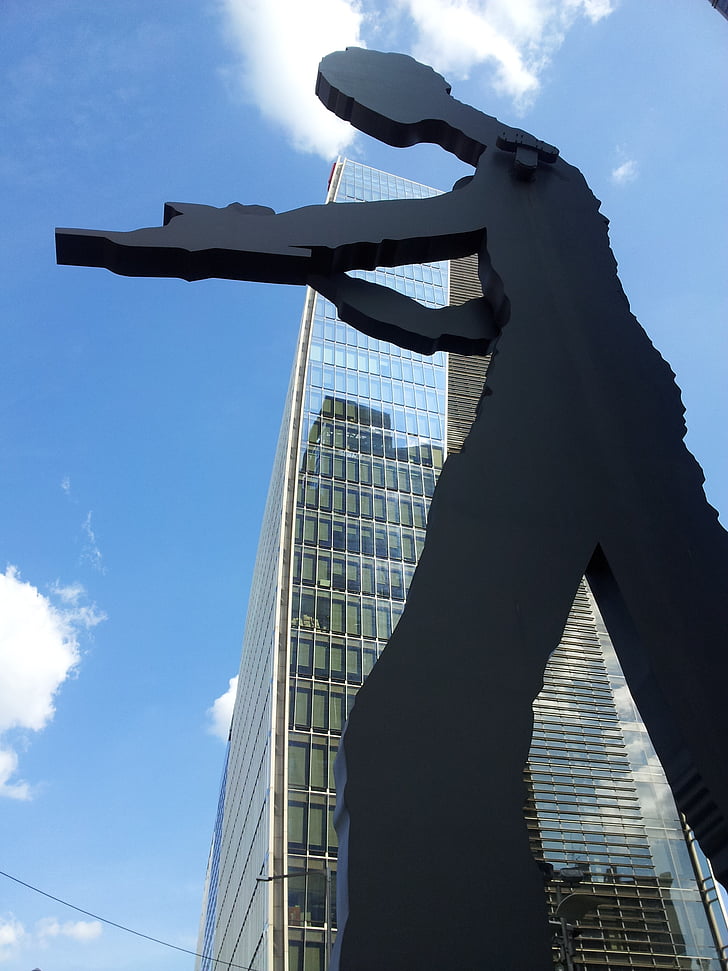 seoul, statue, works, sky
