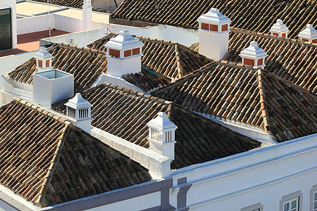 葡萄牙, 法鲁, 屋顶, 屋顶上, 建筑
