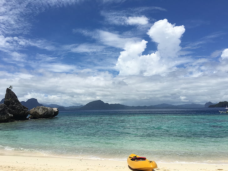 Palawan, Filipinas, Playa, tropical, viajes, destino, soleado
