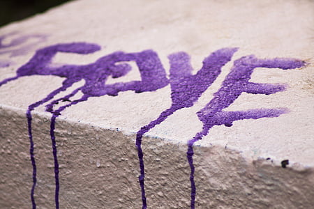 graffiti, l'amor, pintura, gotes, l'expressió, missatge, vandalisme