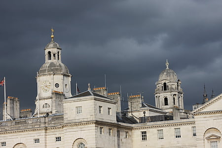edificio, Londres, Inglaterra, Reino Unido, viajes, Whitehall, tormenta
