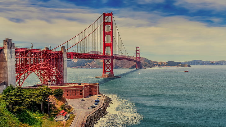aukso vartų tiltas, tiltas, kabantis tiltas, mums, San Franciskas, san Francisko tiltas, atostogų