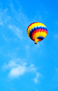 повітряній кулі, небо, повітряні кулі, повітряна куля, барвистий, політ, перевезення