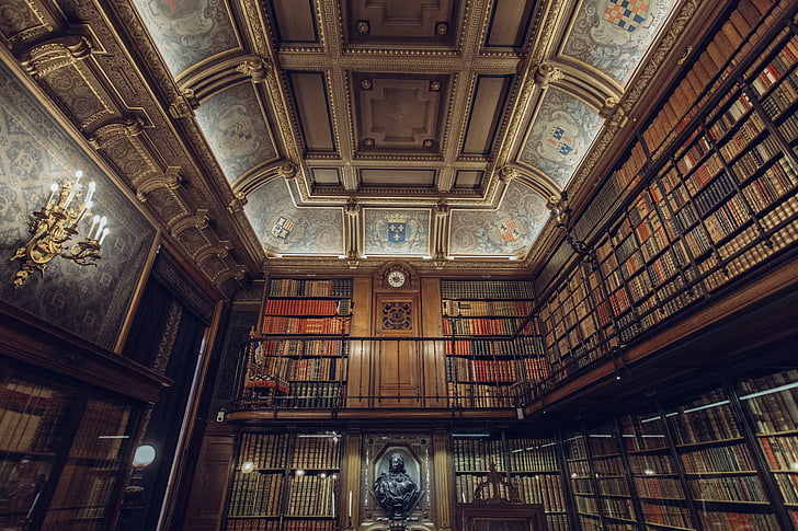 books, library, royal