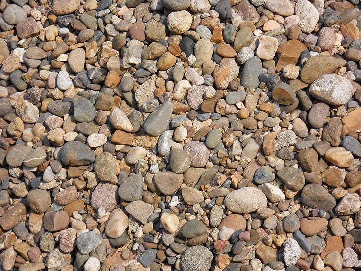 cailloux, pierres, roches, littoral, paix, Pebble, Rock