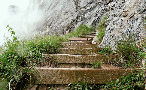 Unterberg, изкачване, стълби, стълбищни стъпка, постепенно, път, далеч