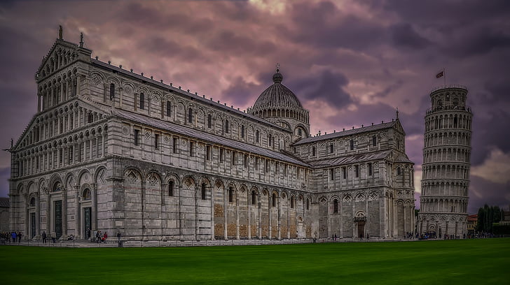 Pisa, Pisan kalteva torni, Tower, Kalteva torni, Italia, arkkitehtuuri, historia