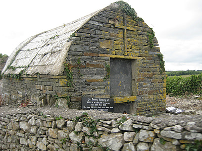 Irland, Ellen madigan, mausoleum, crypt, Moss, gravens, ruinerna