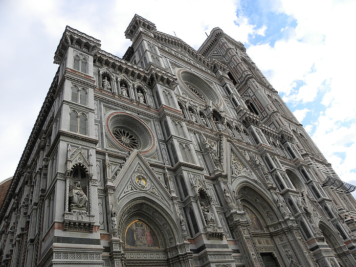 Florence, Cathédrale, monument, centre historique, ancien bâtiment, Tourisme, vieux
