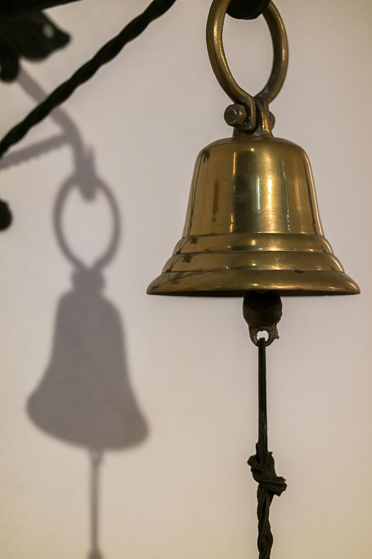 Bell, kerk, ring, Kapel, geluid, messing, Brass bell