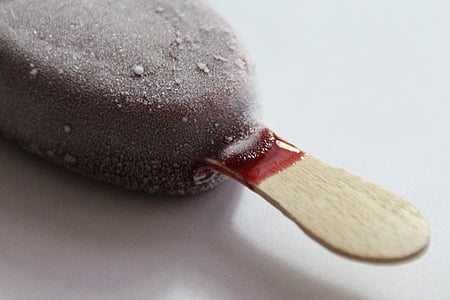 ice lolly, wood, frozen, icing, cold, frost, pink