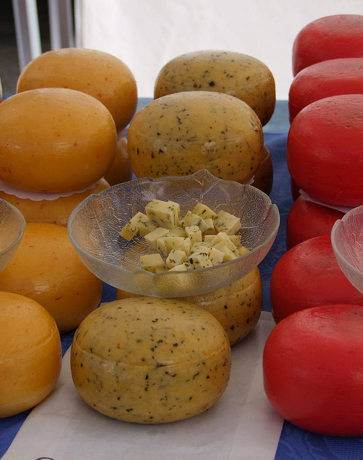 cheese, herb cheese, tasting, sample, market, hearty, food