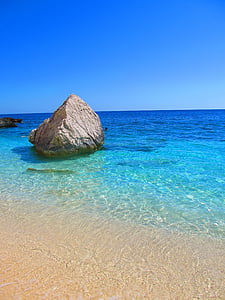Sardinien, Cala mariolu, havet, vatten, stranden, Rock, Italien