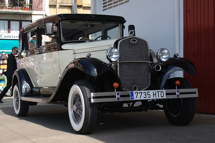 auto, Ford, oldtimer, 1928
