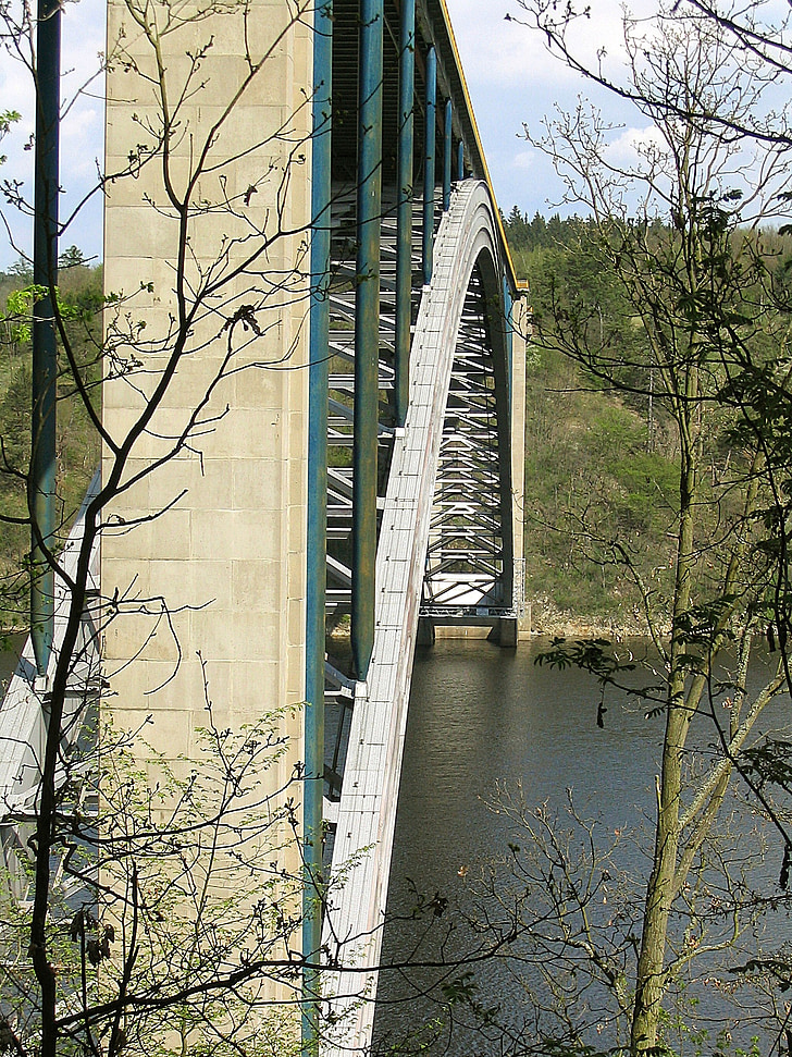 Arch, stål bridge, arkitektur, moderne, broen konstruktion, stålkonstruktion, Tjekkiet