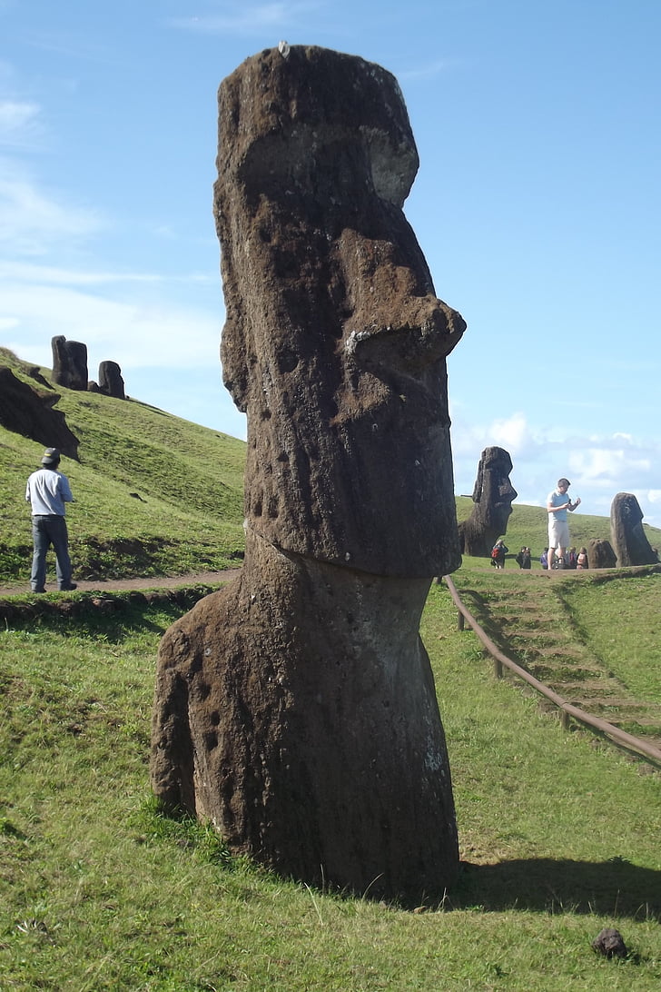 Velikonoční ostrov, Rapa nui, Moai, Chile, ruiny staré, známé místo, Historie