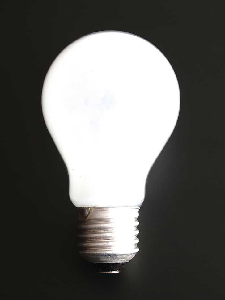 light bulb, white, light body