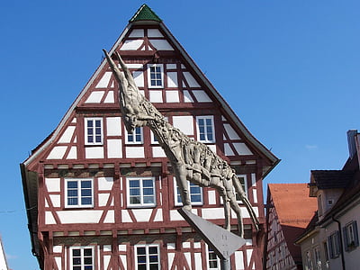 Half-Timber, namas, Vokietija, pastatas, Architektūra