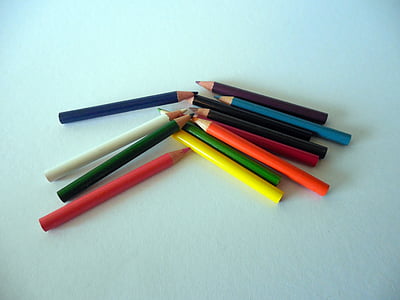 farebné ceruzky, perá, Farba, farebné, pastelky, škola, písanie príslušenstvo