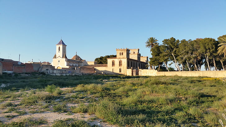 Castle ros, kyrkan, Balsicas, Murcia, Spanien, Viscount, personer