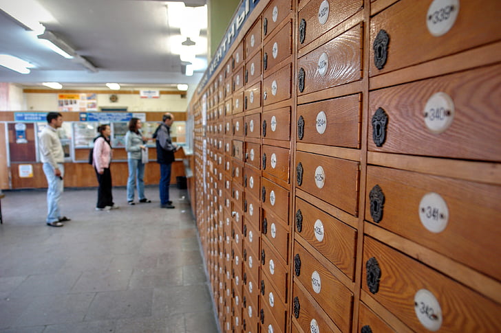 Rusia, Kantor pos, posting, beralih, kotak surat kantor pos, Kantor pos tua