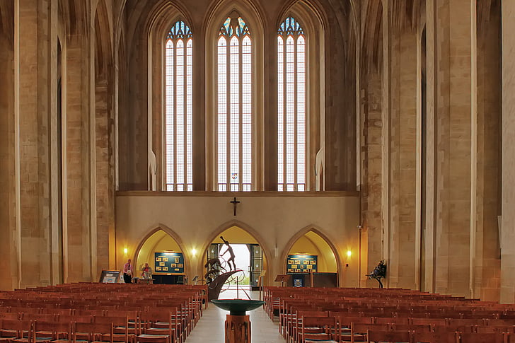 Guildford, katedrālē, baznīca, reliģija, lūgšanas, Anglija, UK