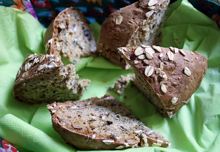 Зернові хліб, Granary скибочки хліба, хліб домашнього приготування, хліб хрусткі seeded