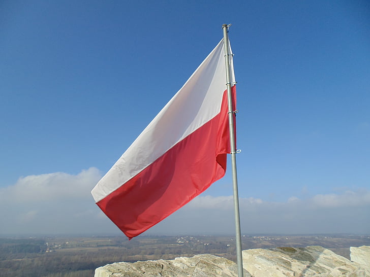 Прапор, польська, Польща
