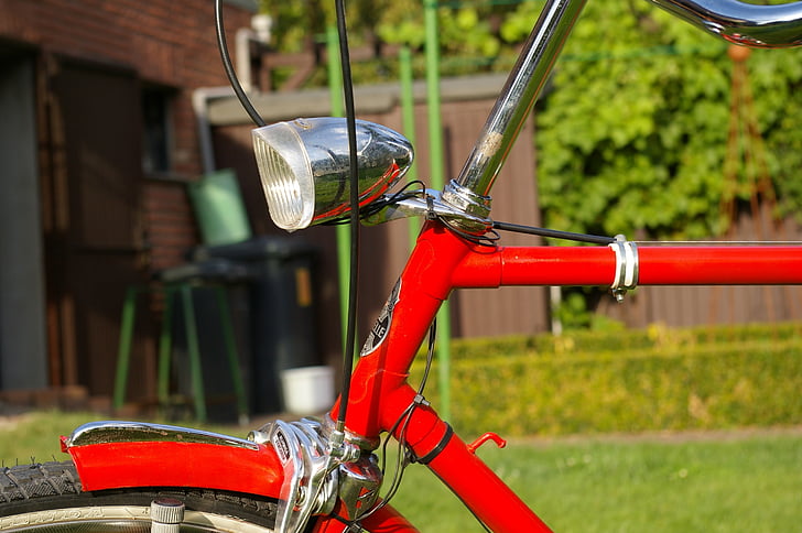 sykkel, hjul, to hjul kjøretøy, nederlandsk, rød, bevegelse, Nederland